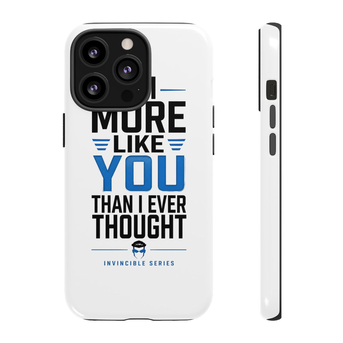 Invincible "m More Like You Than I Ever Thought" Phone Case - alternate angle 1, merchandise