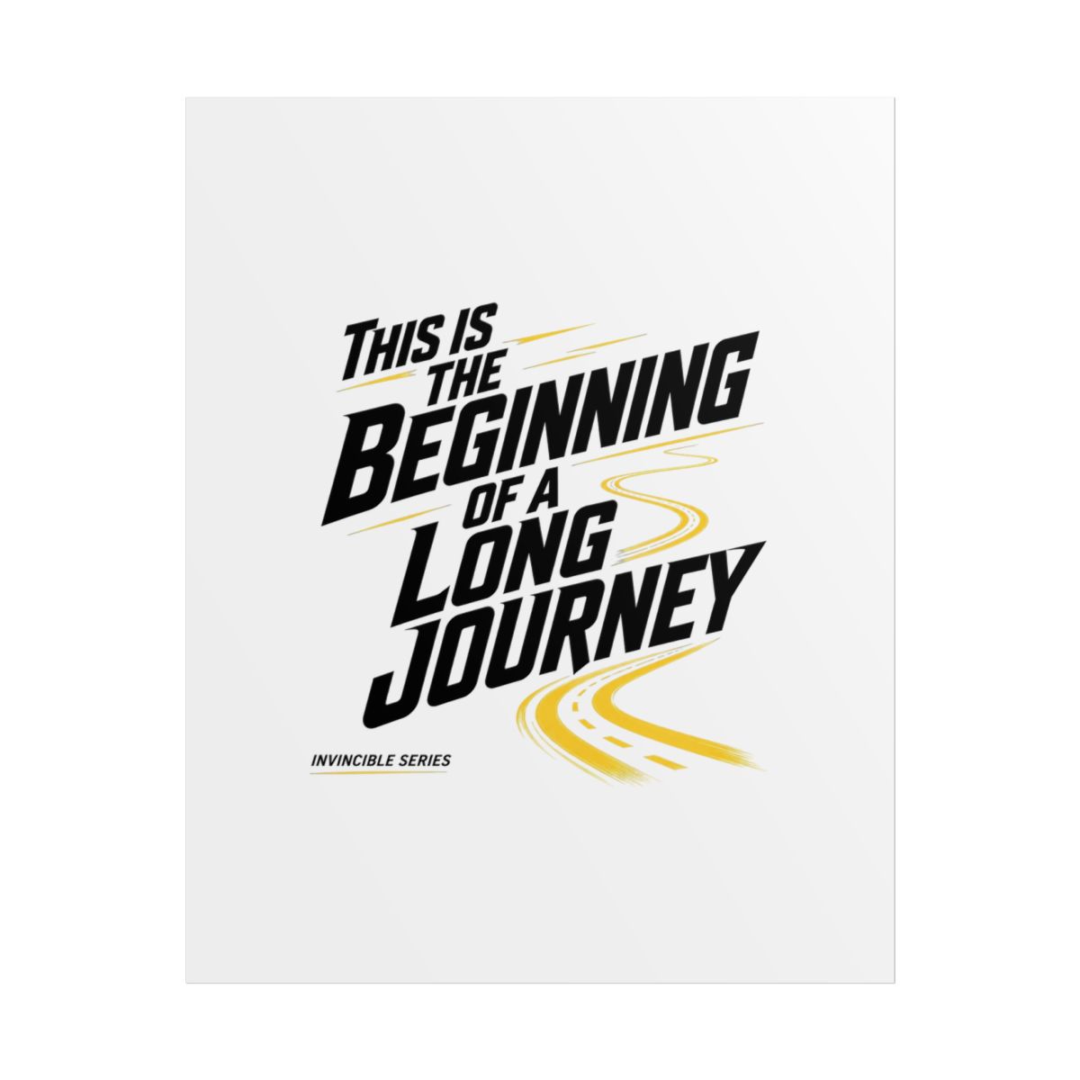 Invincible "This is the Beginning of a Long Journey" Poster - Official Posters & Wall Art merchandise