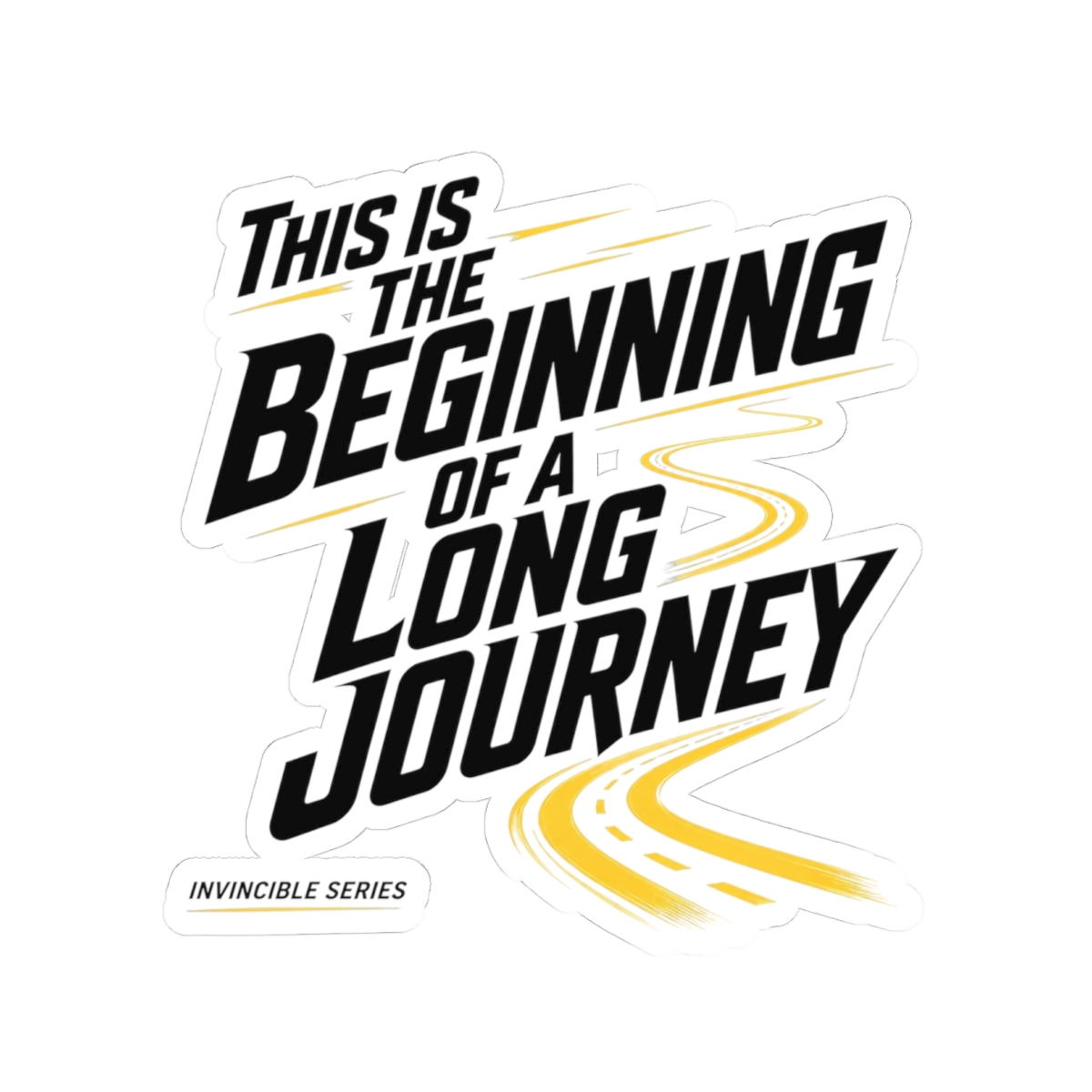 Invincible "This is the Beginning of a Long Journey" Sticker - alternate angle 3, merchandise