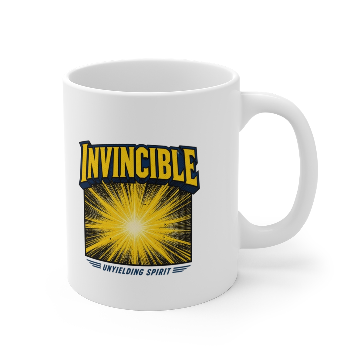 Invincible "Invincible" White Mug