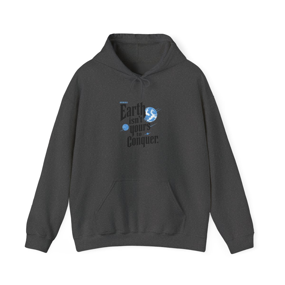 Invincible "Earth isn’t yours to conquer." Hoodie - alternate angle 3, merchandise