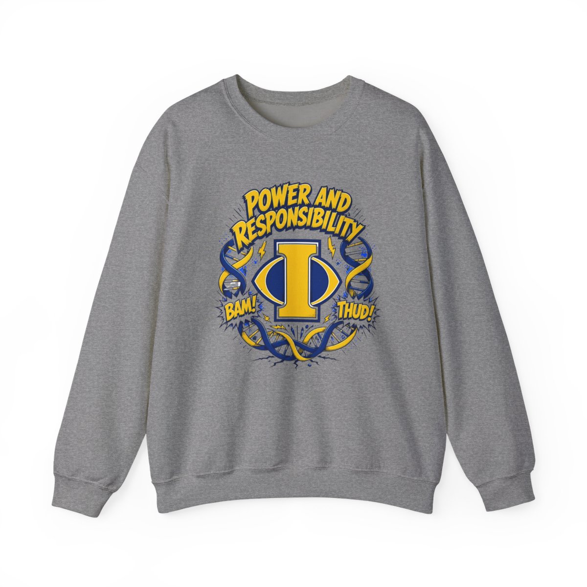 Invincible " and " Crewneck - alternate angle 2, merchandise