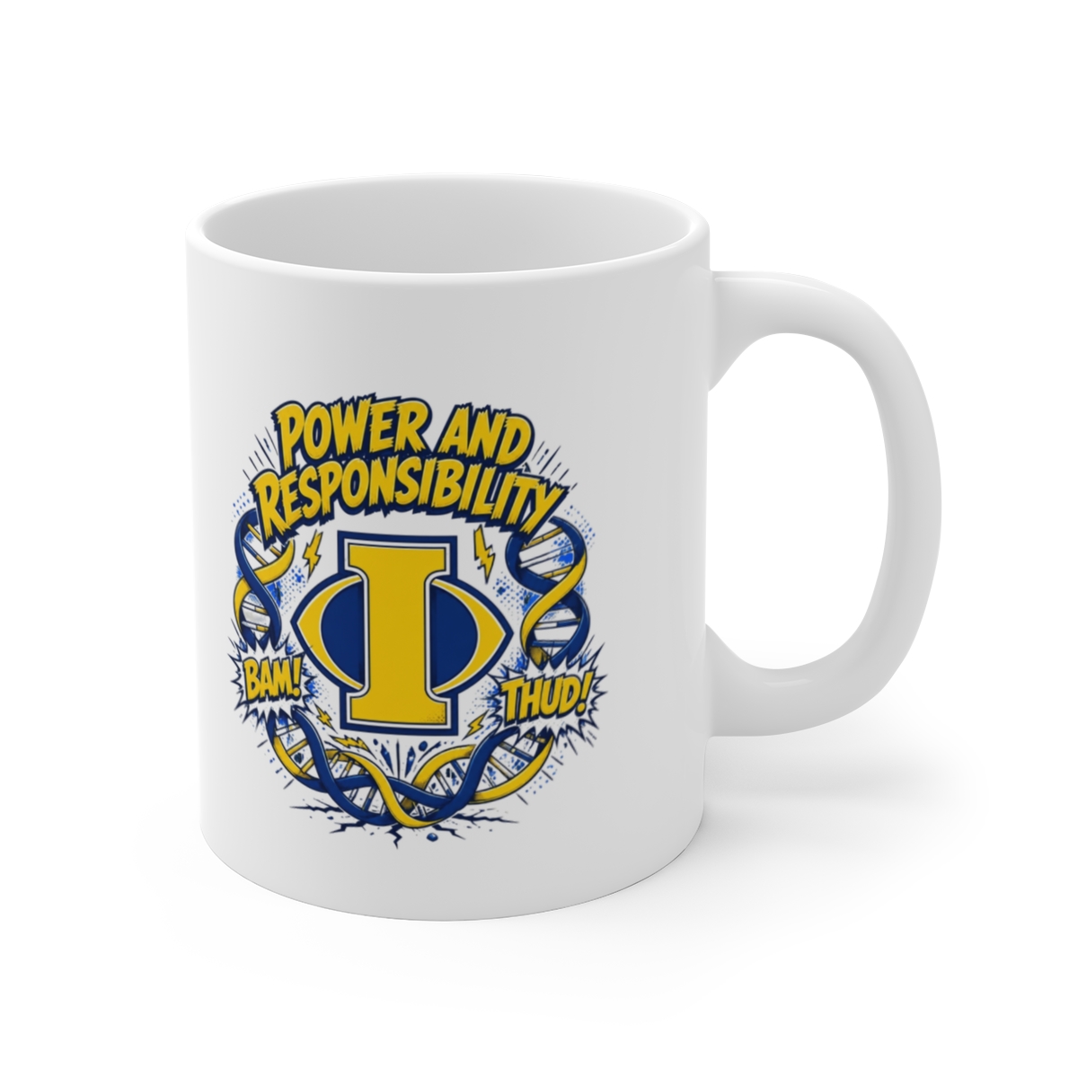 Invincible " and " White Mug