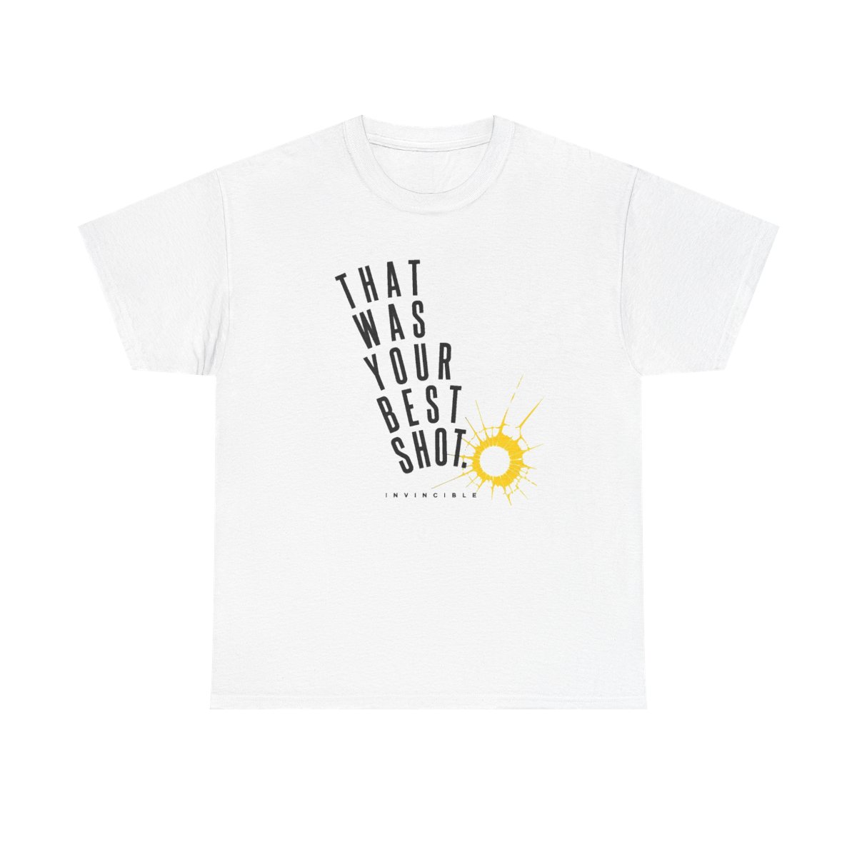 Invincible "That was your best shot." Unisex Tee - Official T-Shirts merchandise