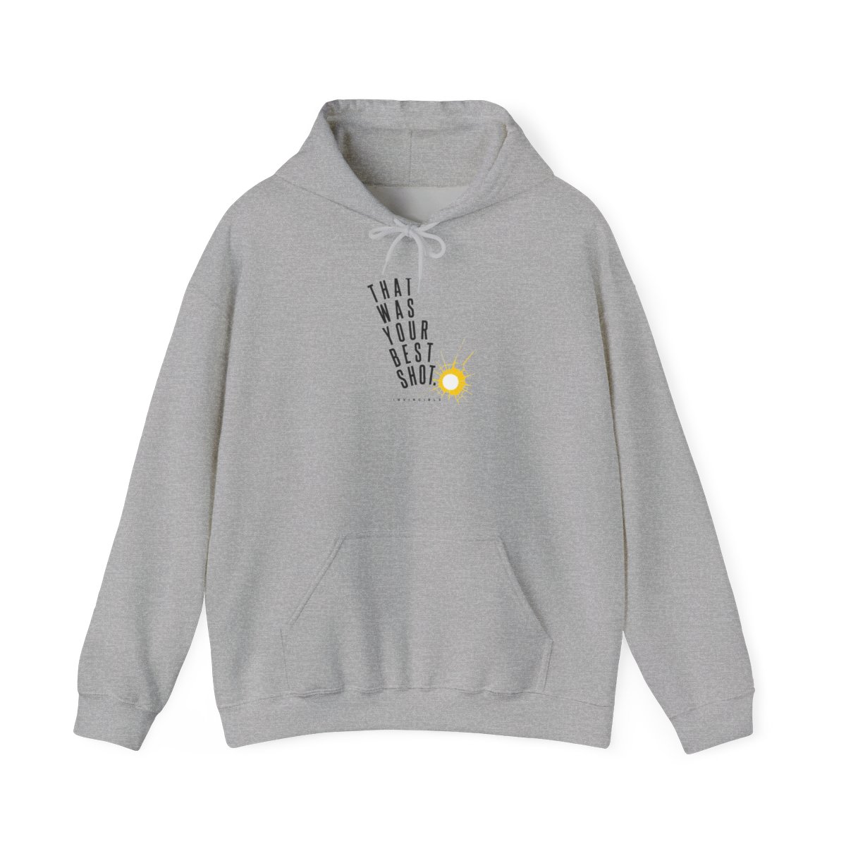 Invincible "That was your best shot." Hoodie - alternate angle 2, merchandise