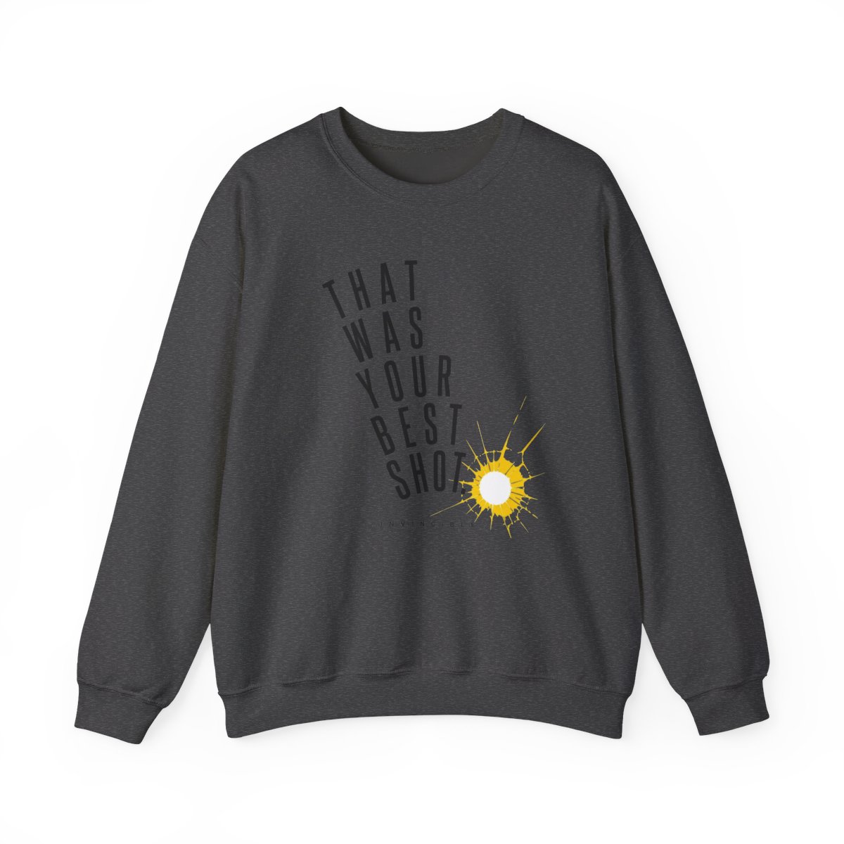 Invincible "That was your best shot." Crewneck - alternate angle 3, merchandise