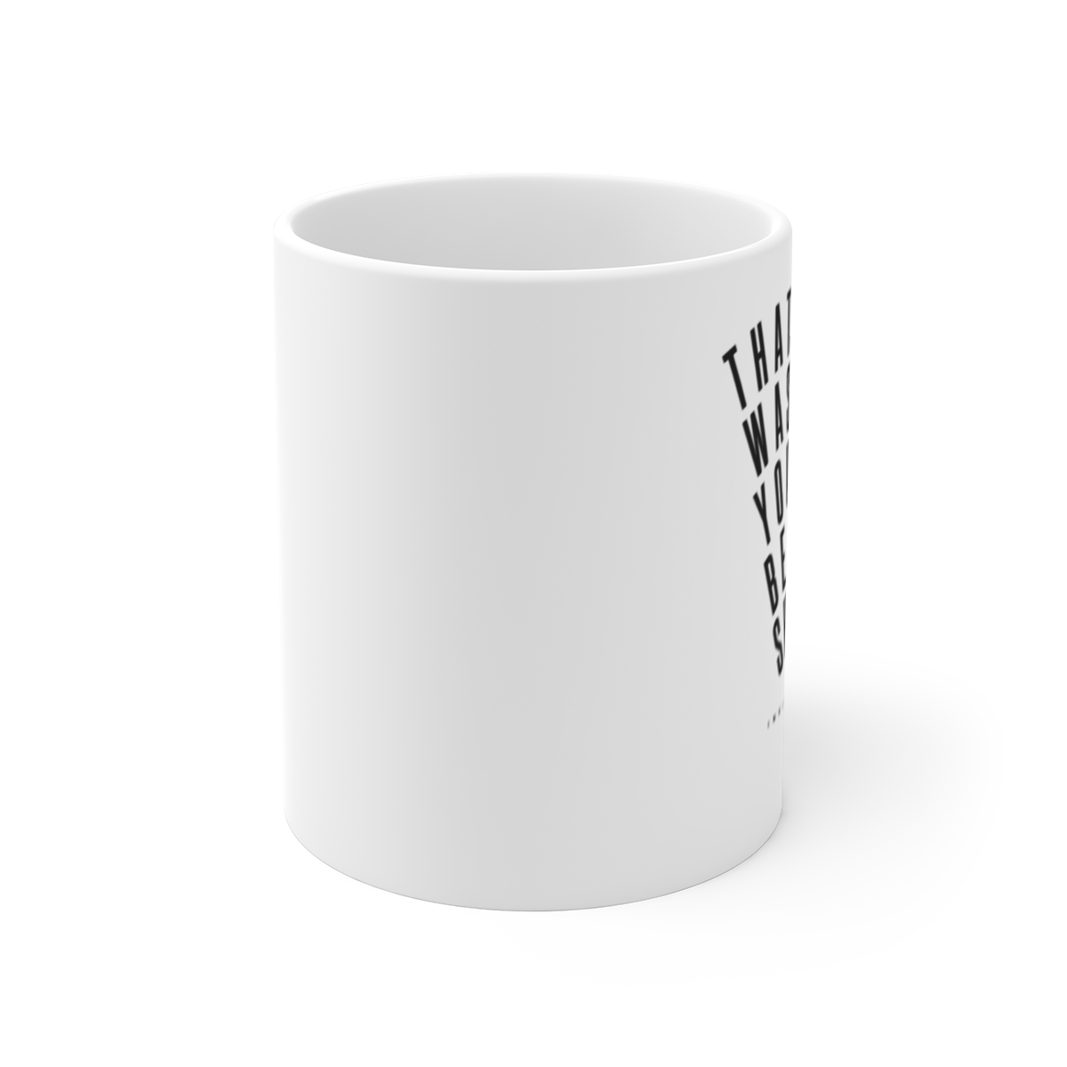 Invincible "That was your best shot." White Mug - alternate angle 1, merchandise