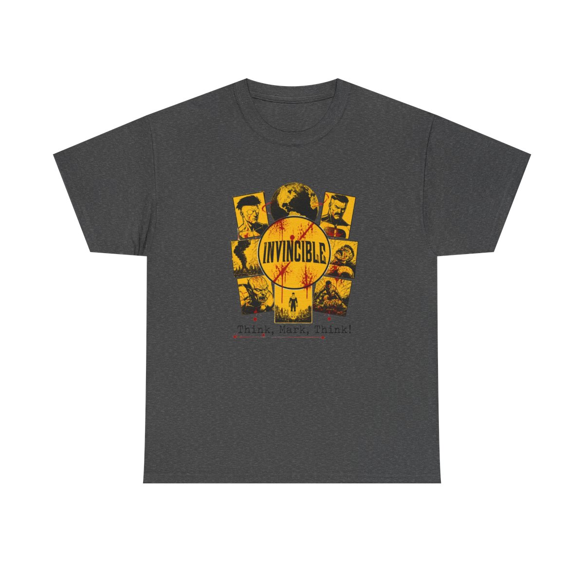 Invincible "Title Card" Unisex Tee - alternate angle 2, merchandise