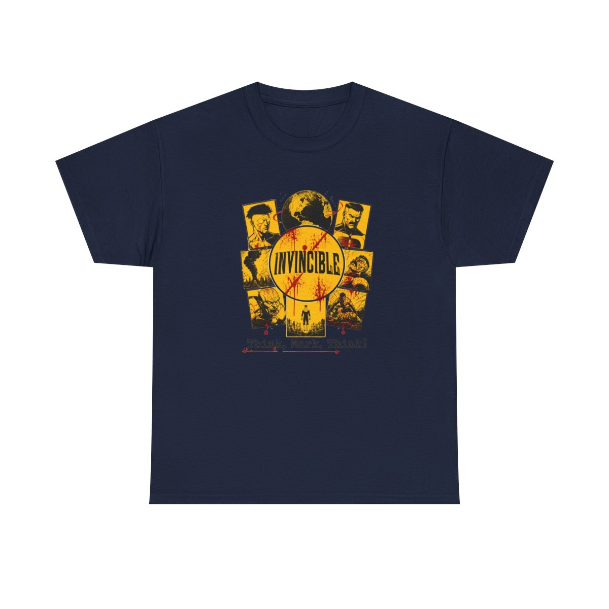 Invincible "Title Card" Unisex Tee - alternate angle 3, merchandise