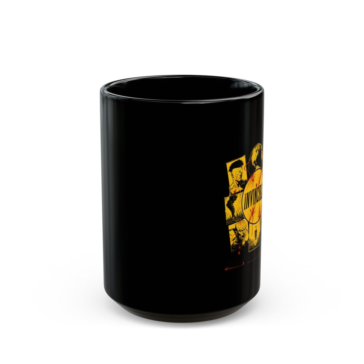 Invincible "Title Card" Black Mug - alternate angle 2, merchandise
