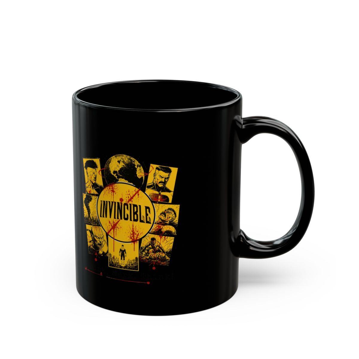 Invincible "Title Card" Black Mug