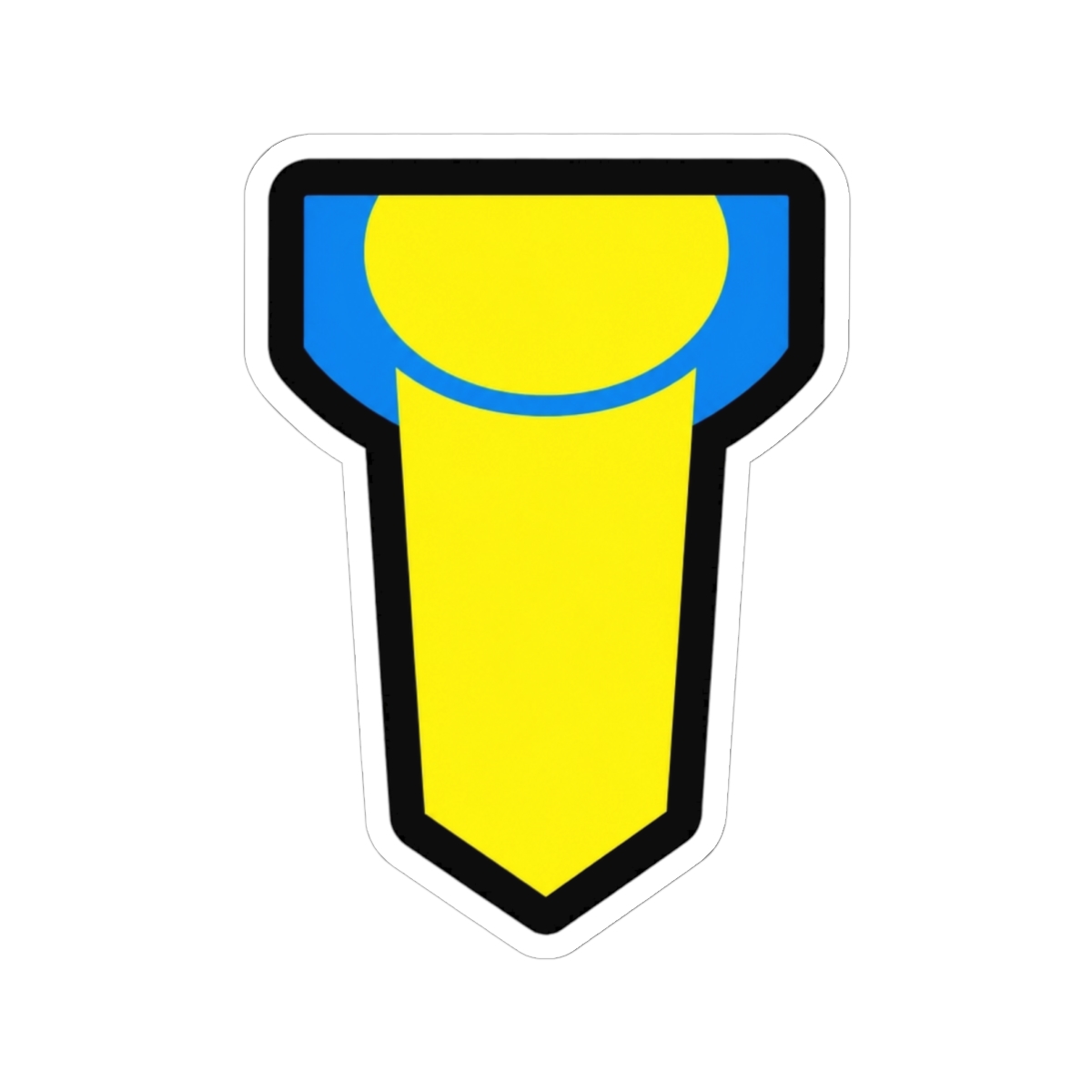 Invincible black Sticker