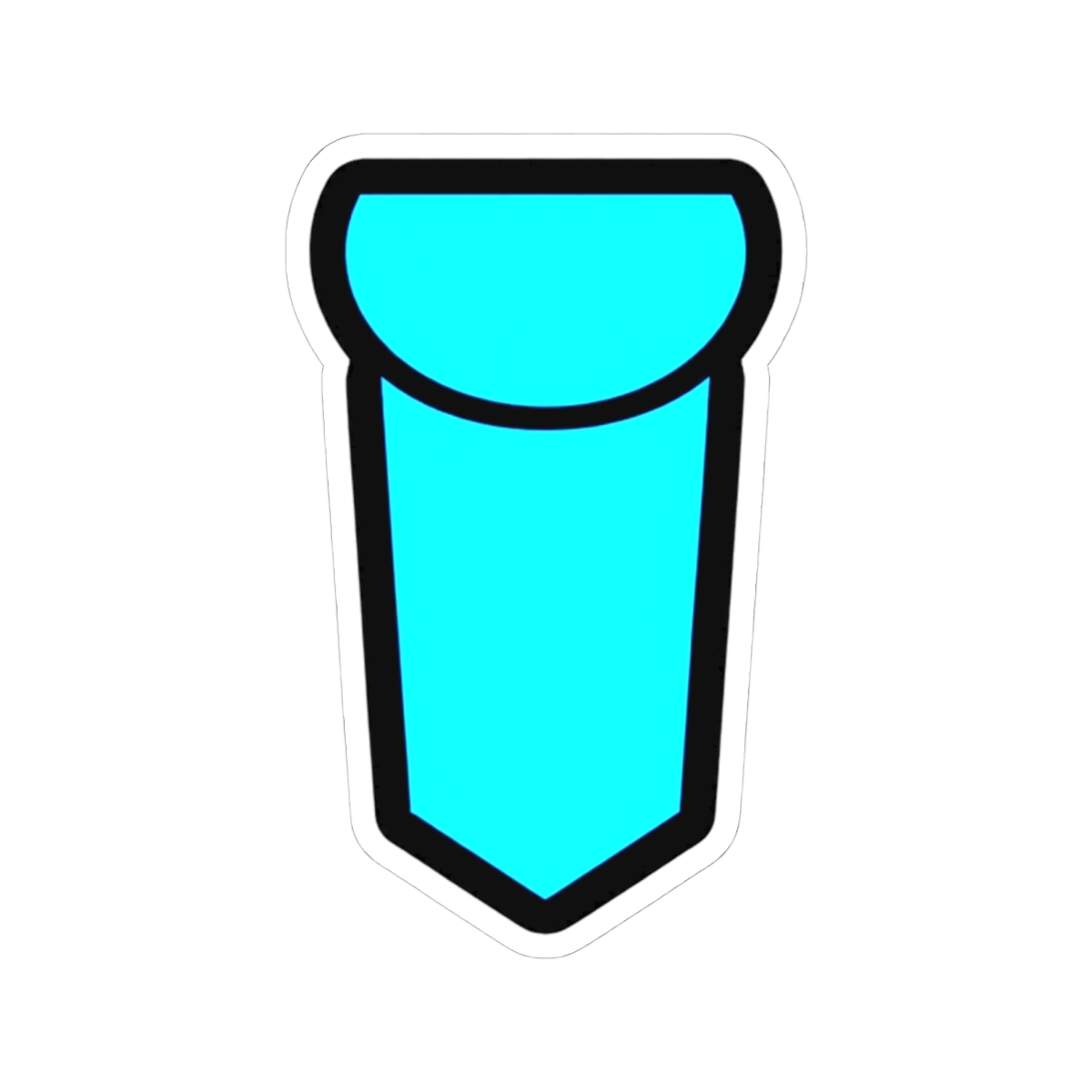 Invincible blue symbol Sticker - alternate angle 2, merchandise