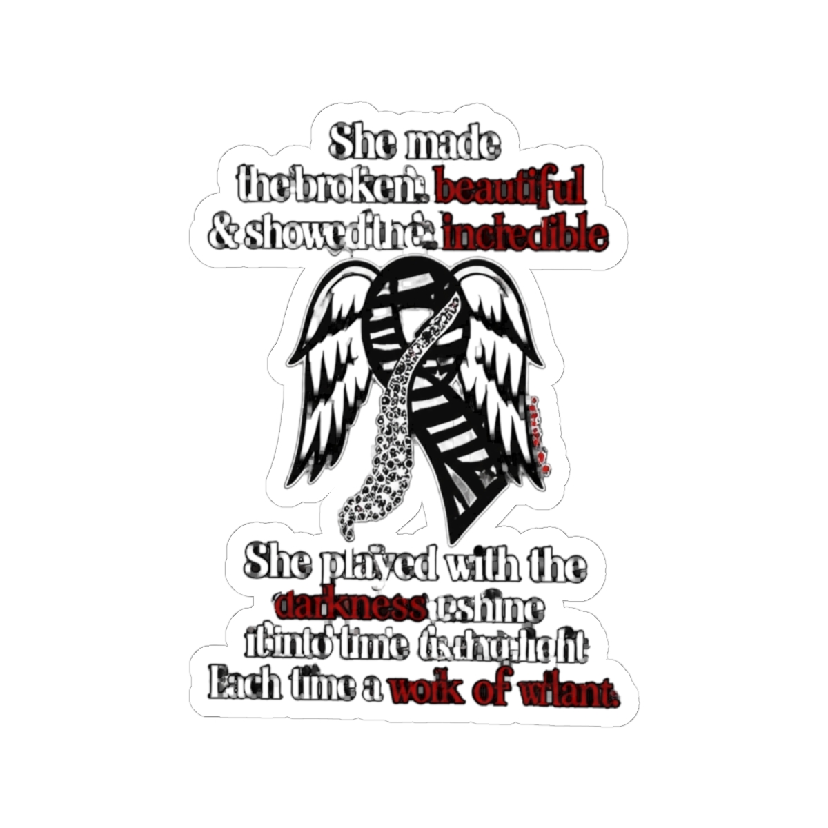 INVINCIBLE...Tarlov Cyst Sticker - alternate angle 2, merchandise