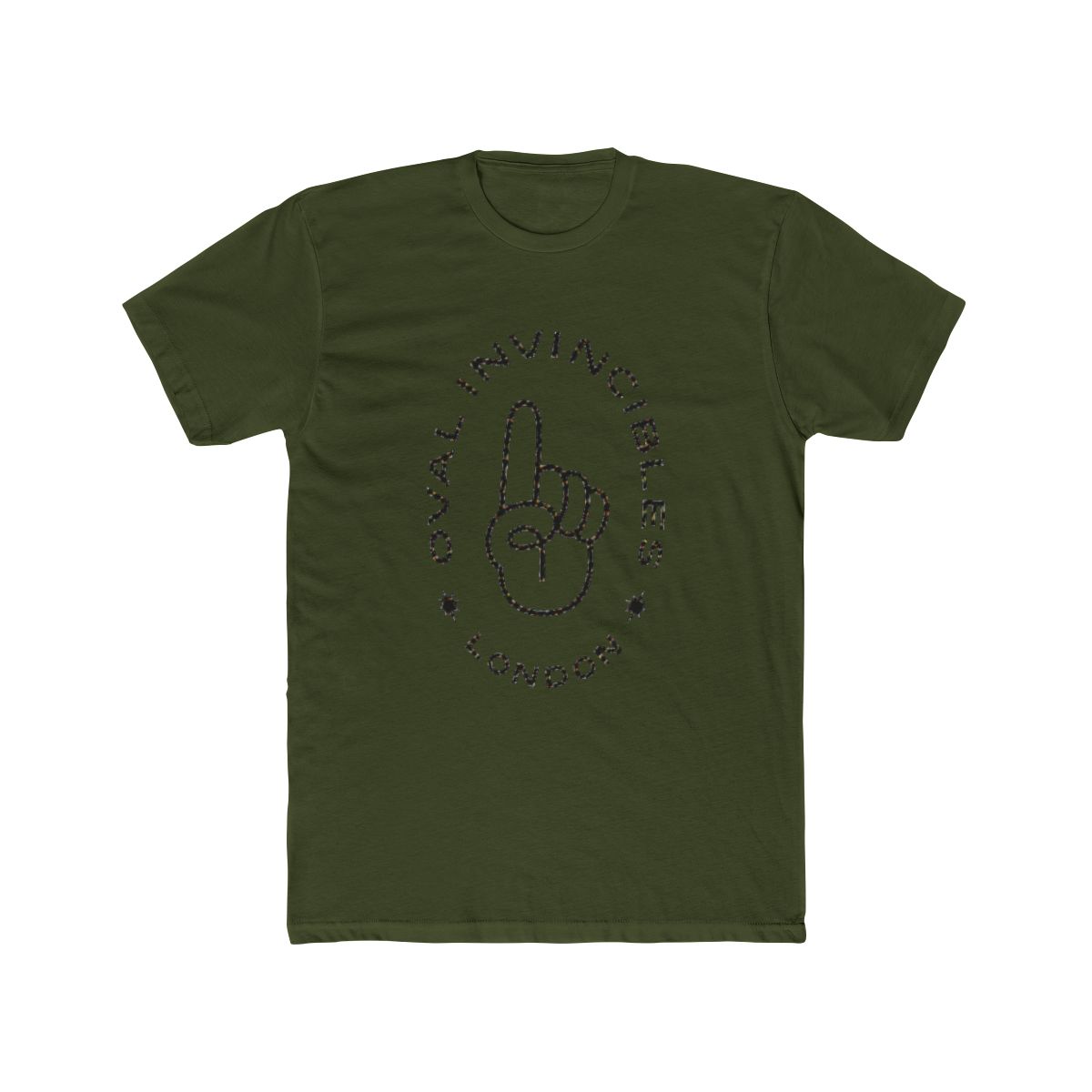 Oval Invincibles Sticker T Shirt - alternate angle 4, merchandise