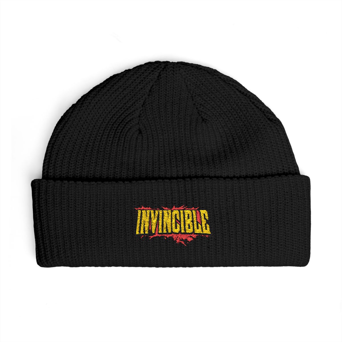 Invincible Bloody Logo Recycled Cuffed Beanie - alternate angle 1, merchandise