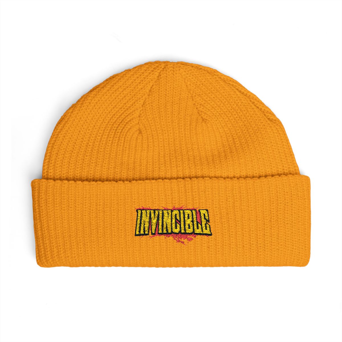 Invincible Bloody Logo Recycled Cuffed Beanie - alternate angle 3, merchandise