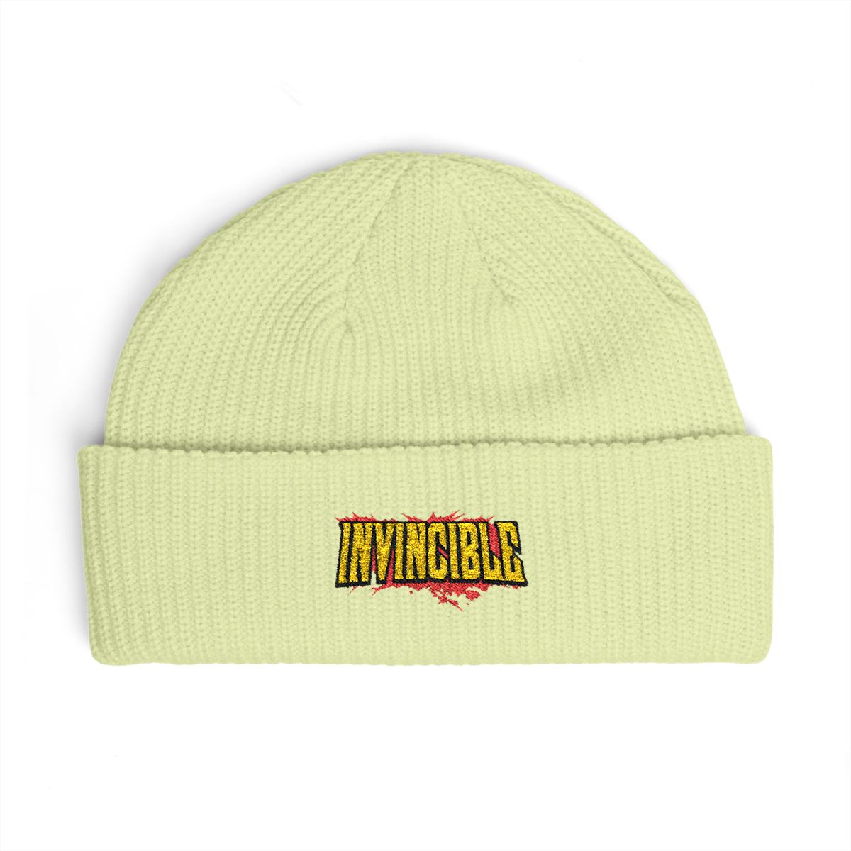Invincible Bloody Logo Recycled Cuffed Beanie - alternate angle 5, merchandise