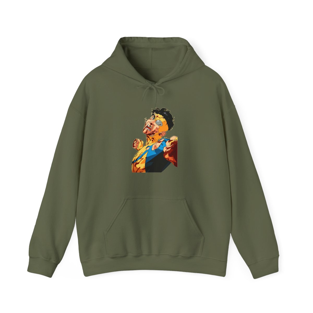 Invincible Hoodie Mark Grayson Battle Damage Jumper - alternate angle 4, merchandise